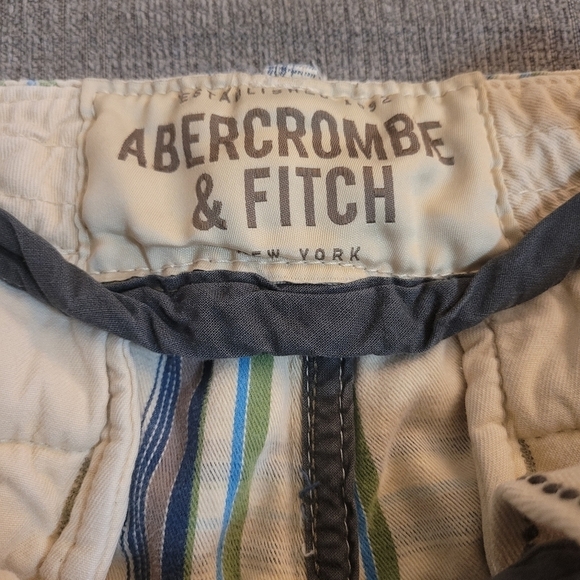 Abercrombie & Fitch Plaid Casual Button Fly Casual  Shorts Size 32 - Picture 5 of 9